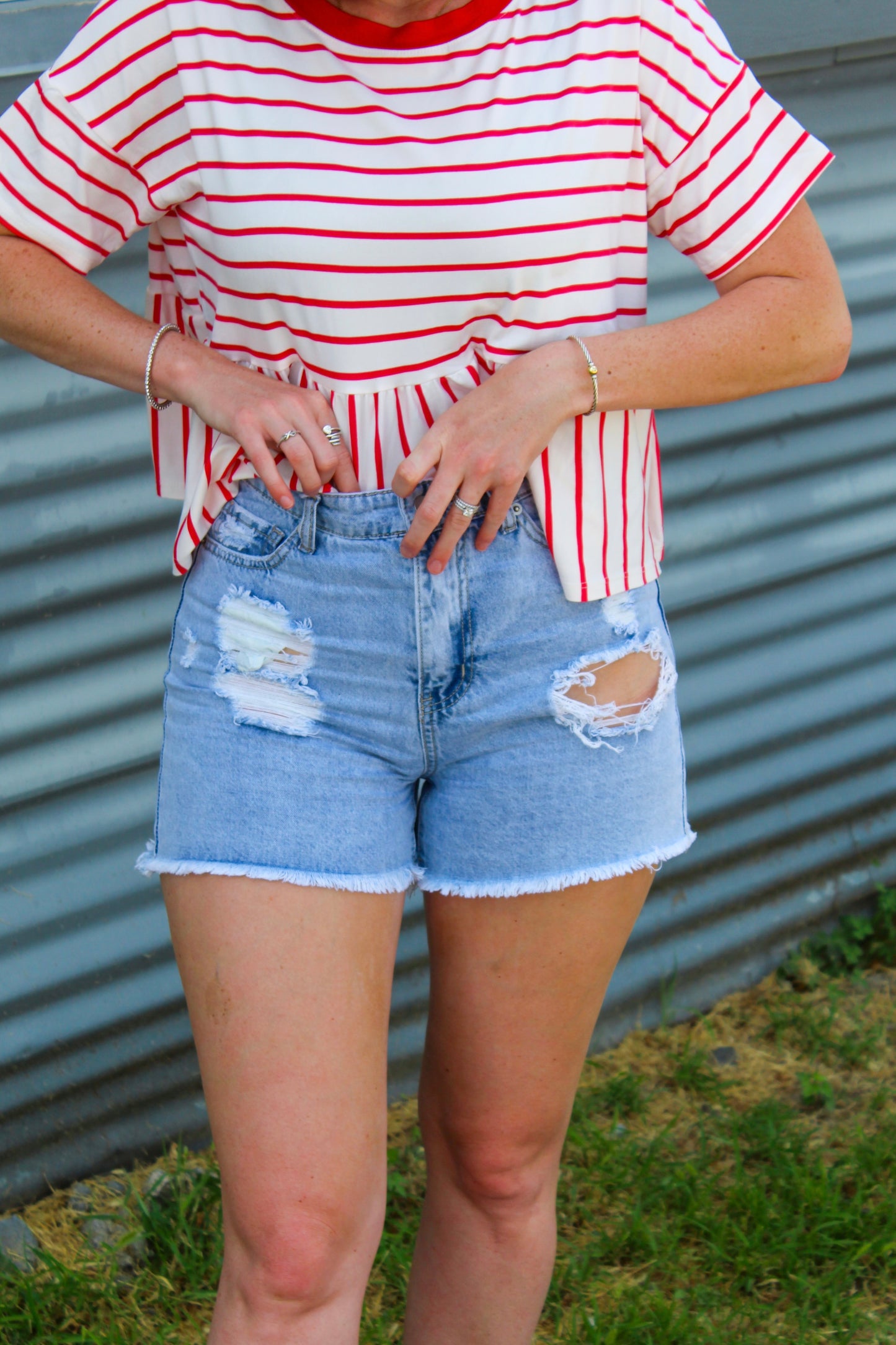 Red Babydoll Top