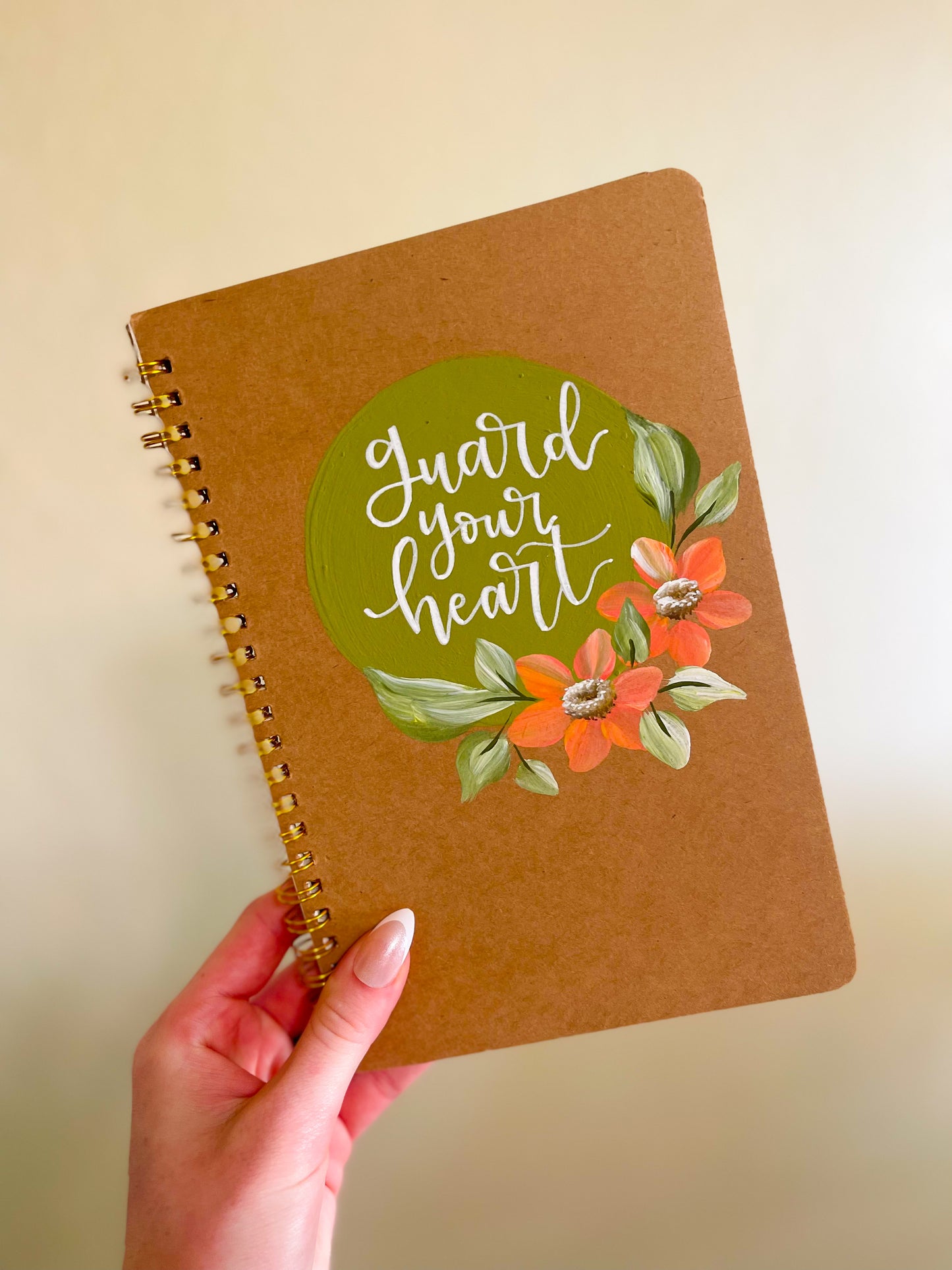 Guard Your Heart - Hand Painted Journal