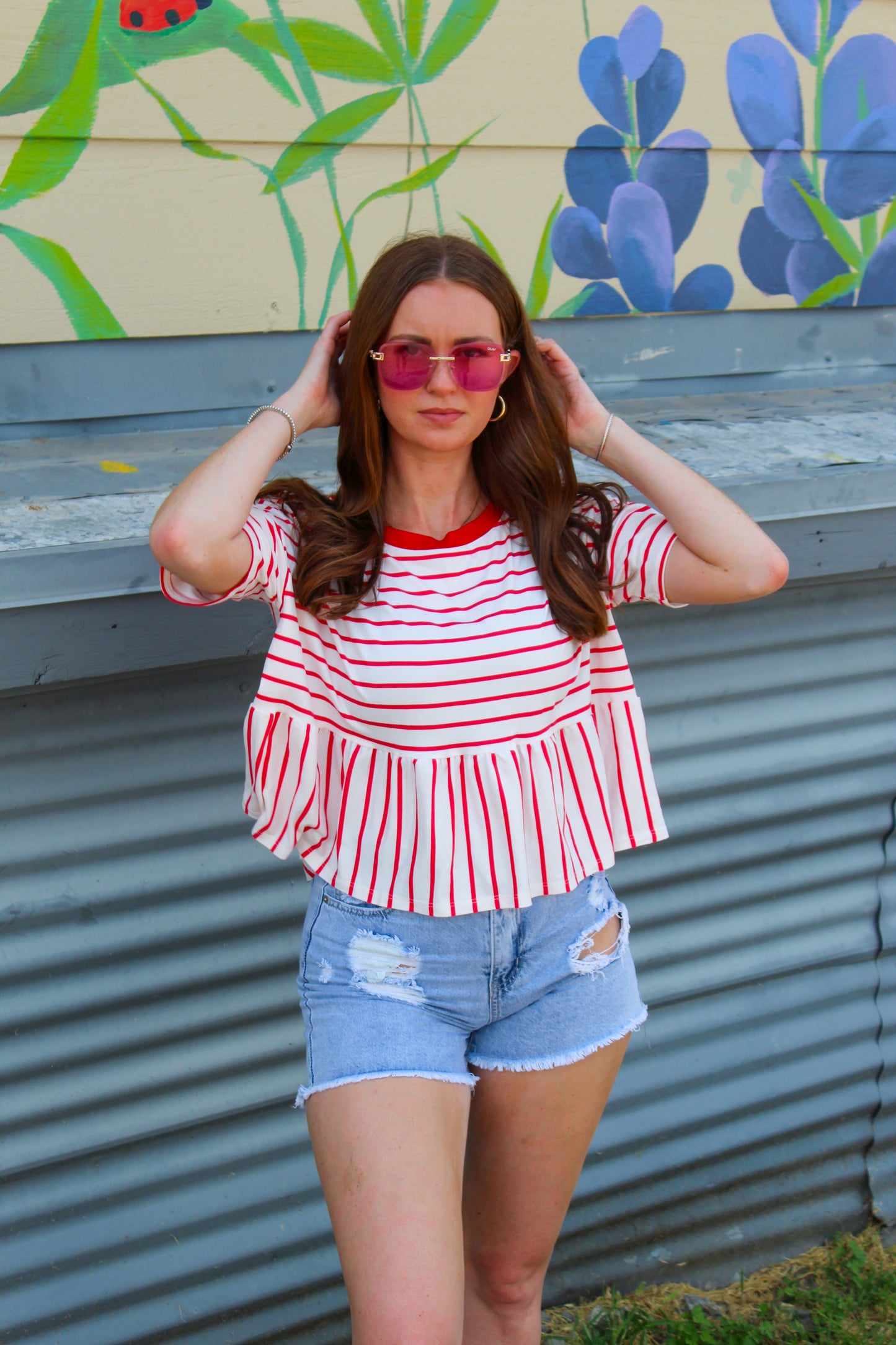 Red Babydoll Top