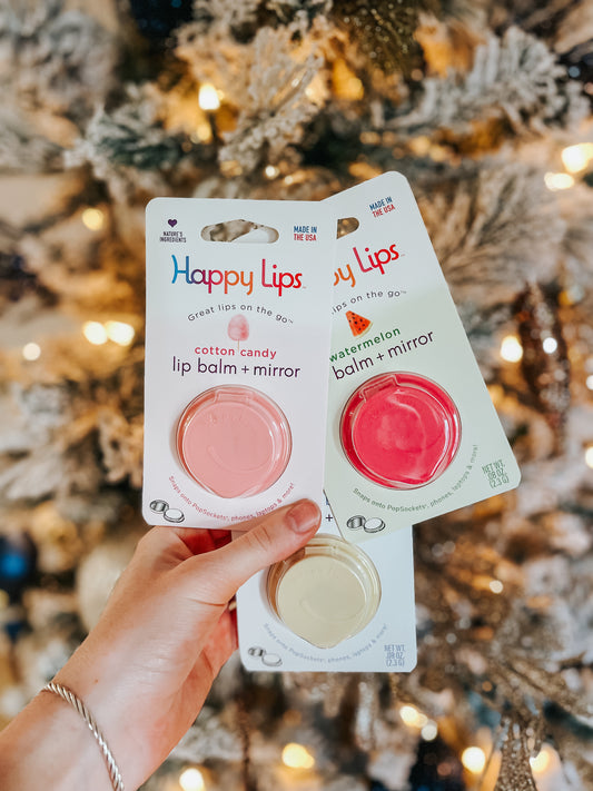 Happy Lips - Lip Balm W/Mirror